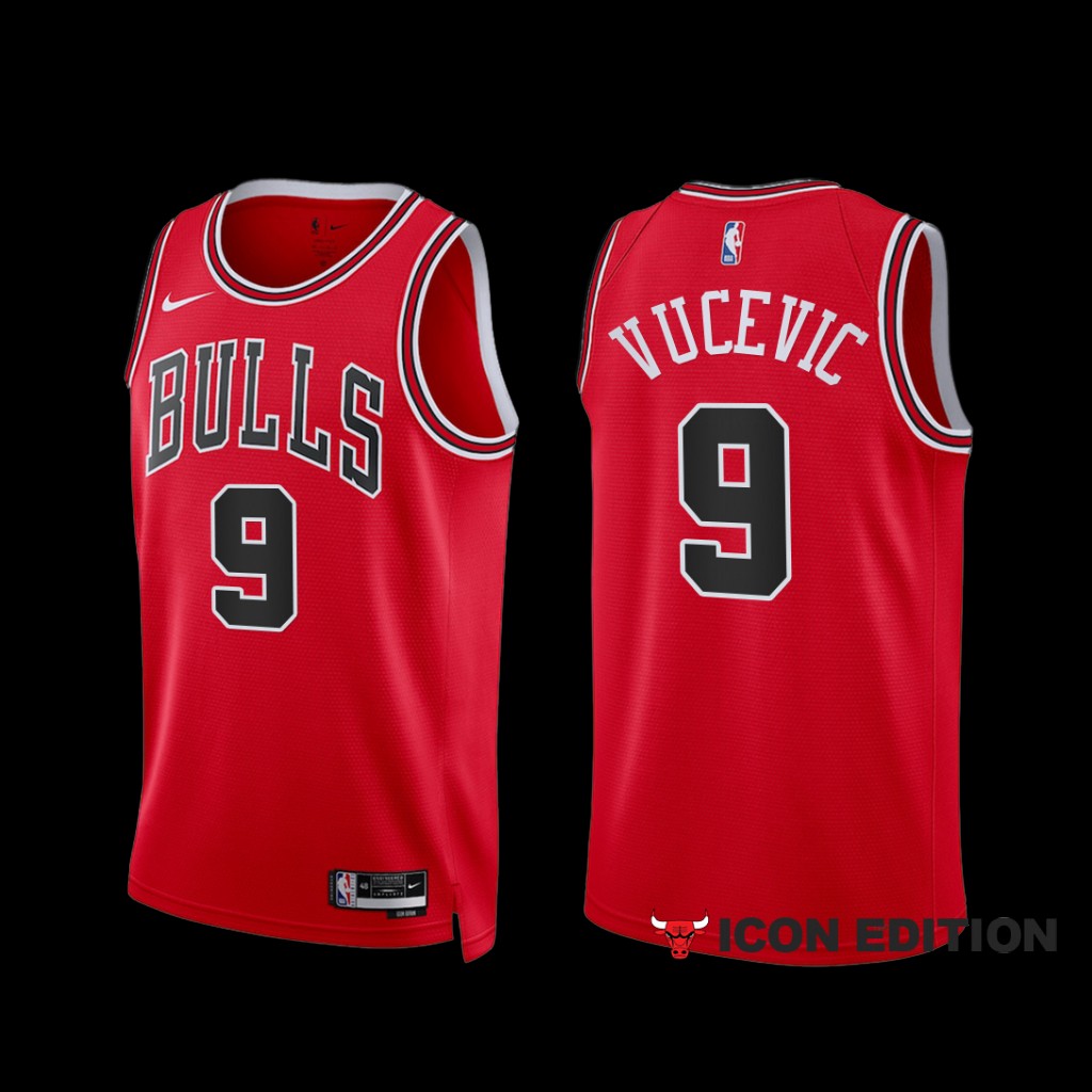 Chicago Bulls Nikola Vucevic 2022-23 Red Icon Edition Jersey Chicago Bulls Nikola Vucevic 2022-23 Red Icon Edition Jersey