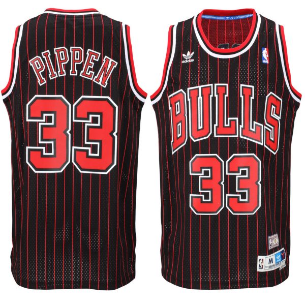 Chicago Bulls Scottie Pippen Black Stripes Throwback Jersey Chicago Bulls Scottie Pippen Black Stripes Throwback Jersey