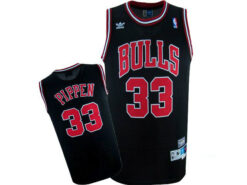 Chicago Bulls Scottie Pippen Black Throwback Jersey