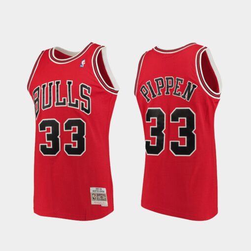 Chicago Bulls Scottie Pippen Red 1997-98 Throwback Jersey
