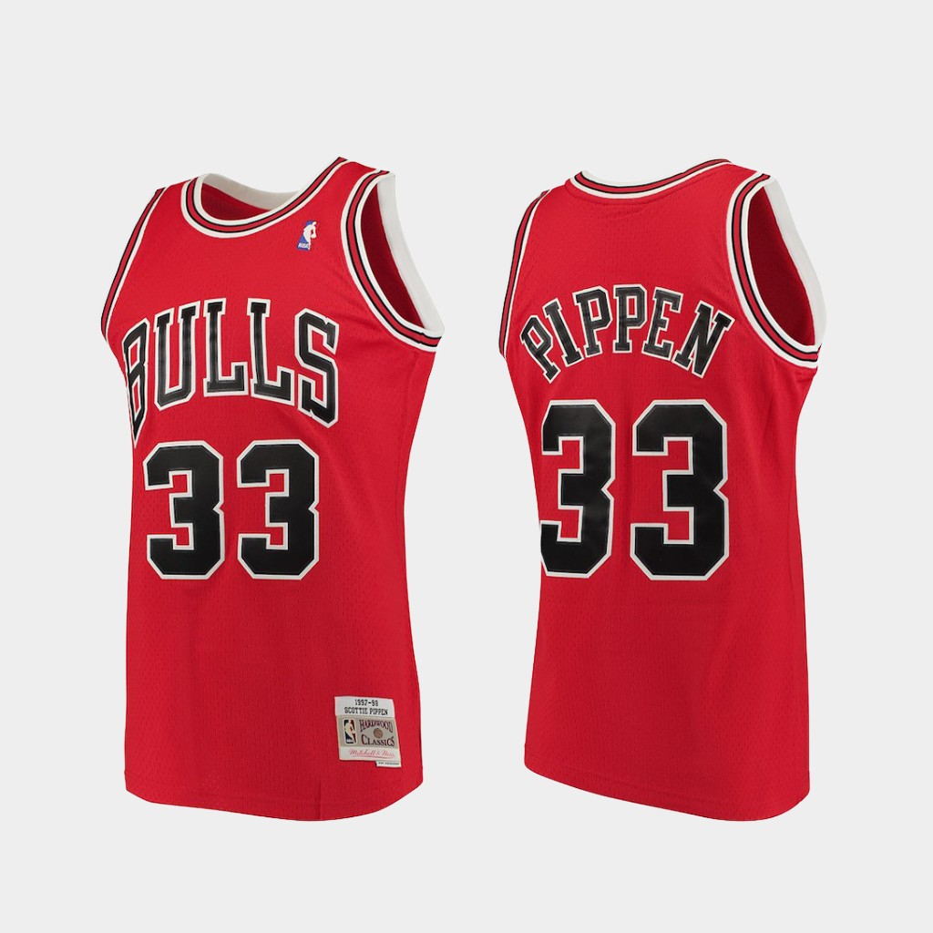 Chicago Bulls Scottie Pippen Red 1997-98 Throwback Jersey Chicago Bulls Scottie Pippen Red 1997-98 Throwback Jersey
