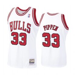 Chicago Bulls Scottie Pippen White Throwback Jersey