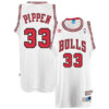 Chicago Bulls Scottie Pippen White Throwback Jersey