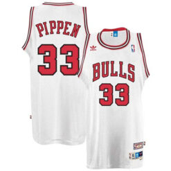 Chicago Bulls Scottie Pippen White Vintage Jersey