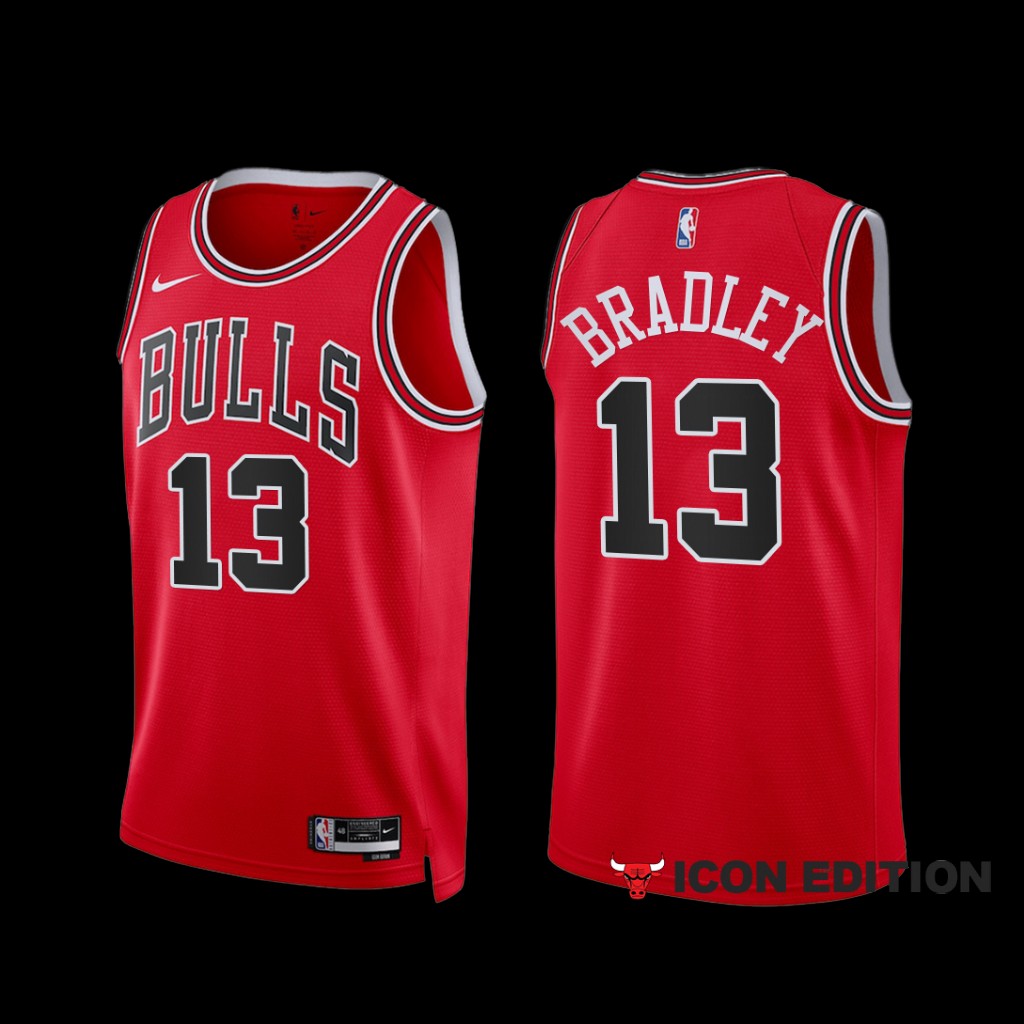 Chicago Bulls Tony Bradley 2022-23 Red Icon Edition Jersey Chicago Bulls Tony Bradley 2022-23 Red Icon Edition Jersey