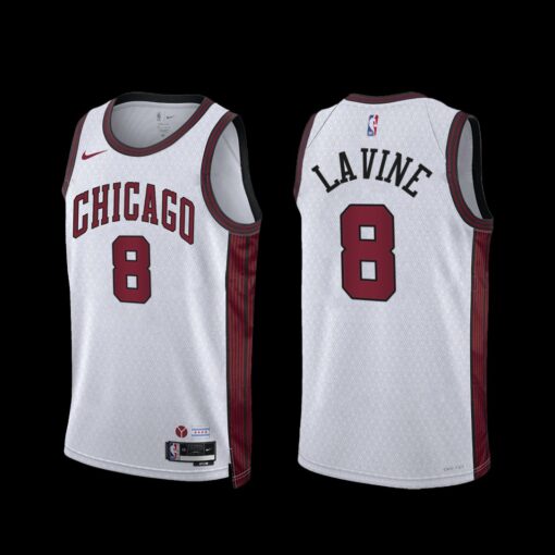 Chicago Bulls Zach LaVine 2022-23 City Edition Jersey White