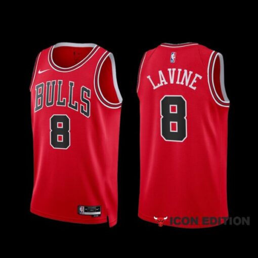 Chicago Bulls Zach LaVine 2022-23 Red Icon Edition Jersey