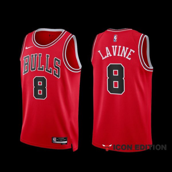 Chicago Bulls Zach LaVine 2022-23 Red Icon Edition Jersey Chicago Bulls Zach LaVine 2022-23 Red Icon Edition Jersey