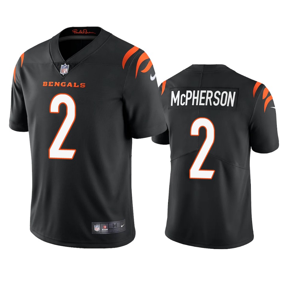 Cincinnati Bengals Evan McPherson Black Limited Jersey Cincinnati Bengals Evan McPherson Black Limited Jersey