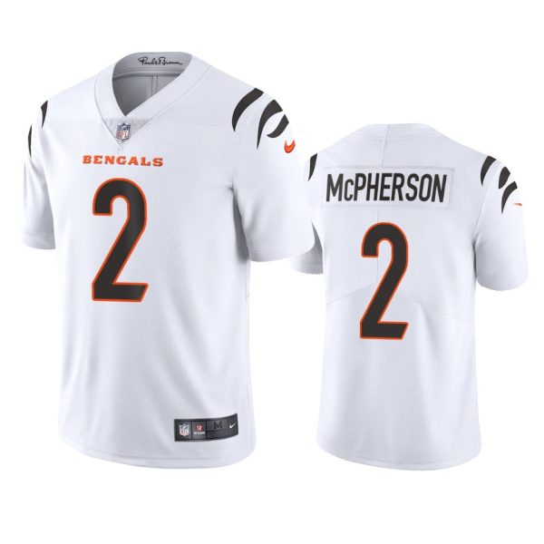 Cincinnati Bengals Evan McPherson White Limited Jersey Cincinnati Bengals Evan McPherson White Limited Jersey