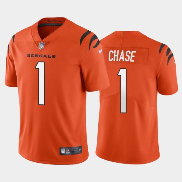 Cincinnati Bengals Ja'Marr Chase 2021 Orange Limited Jersey Cincinnati Bengals Ja'Marr Chase 2021 Orange Limited Jersey