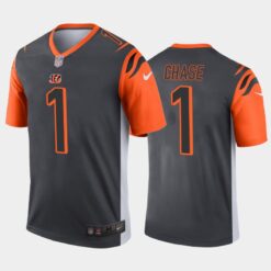 Cincinnati Bengals Ja’Marr Chase Silver Inverted Limited Jersey