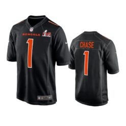 Cincinnati Bengals Ja’Marr Chase Super Bowl LVI Black Fashion Limited Jersey
