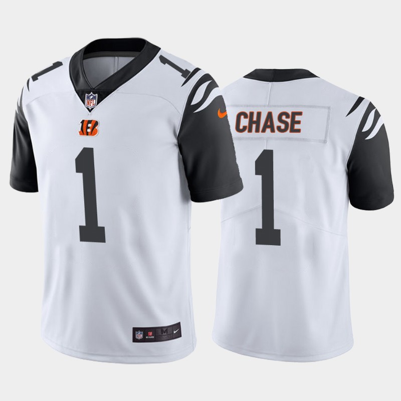 Cincinnati Bengals Ja'Marr Chase White Color Rush Limited Jersey Cincinnati Bengals Ja'Marr Chase White Color Rush Limited Jersey