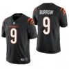 Cincinnati Bengals Joe Burrow Black Golden Limited Jersey