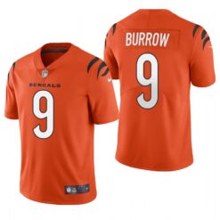 Cincinnati Bengals Joe Burrow 2021 Orange Limited Jersey