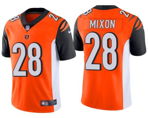 Cincinnati Bengals Joe Mixon Orange Limited Jersey