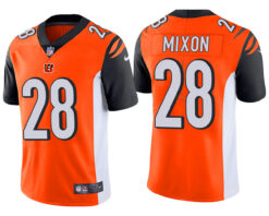 Cincinnati Bengals Joe Mixon Orange Limited Jersey