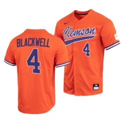 Clemson Tigers Benjamin Blackwell College Baseball Jersey Orange