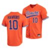 Clemson Tigers Bryar Hawkins College Baseball Jersey White
