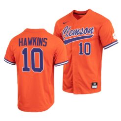 Clemson Tigers Bryar Hawkins College Baseball Jersey Orange
