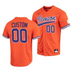 Clemson Tigers Custom College Baseball Jersey Orange