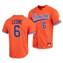 Clemson Tigers Dominic Leone College Baseball Jersey Orange