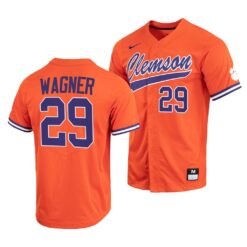 Clemson Tigers Max Wagner College Baseball Jersey Orange