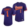 Clemson Tigers Will Taylor College Baseball Jersey White