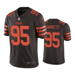 Cleveland Browns Myles Garrett Brown Color Rush Limited Jersey