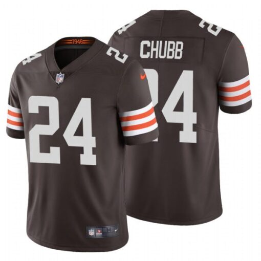 Cleveland Browns Nick Chubb Brown Limited Jersey