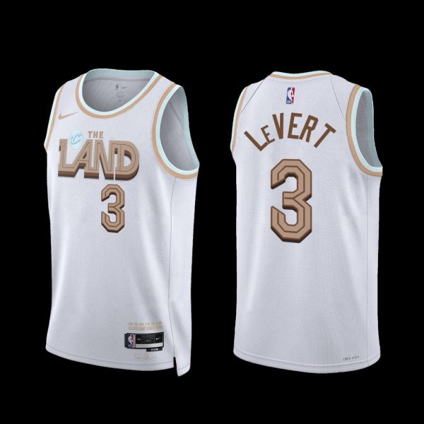 Cleveland Cavaliers Caris LeVert 2022-23 City Edition Jersey White Cleveland Cavaliers Caris LeVert 2022-23 City Edition Jersey White