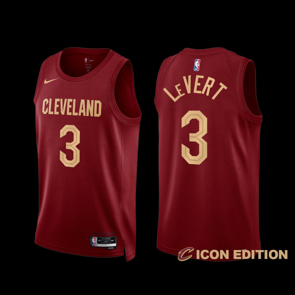 Cleveland Cavaliers Caris LeVert 2022-23 Icon Edition Jersey Wine Cleveland Cavaliers Caris LeVert 2022-23 Icon Edition Jersey Wine