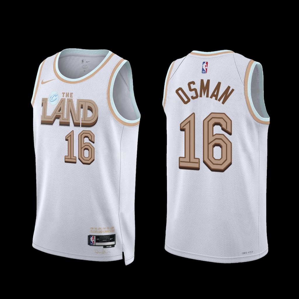 Cleveland Cavaliers Cedi Osman 2022-23 City Edition Jersey White Cleveland Cavaliers Cedi Osman 2022-23 City Edition Jersey White