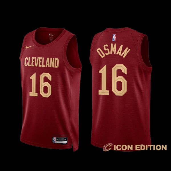 Cleveland Cavaliers Cedi Osman 2022-23 Icon Edition Jersey Wine Cleveland Cavaliers Cedi Osman 2022-23 Icon Edition Jersey Wine