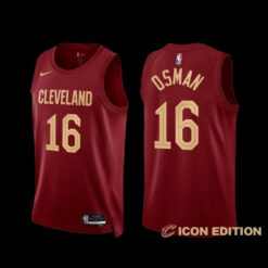 Cleveland Cavaliers Cedi Osman 2022-23 Icon Edition Jersey Wine