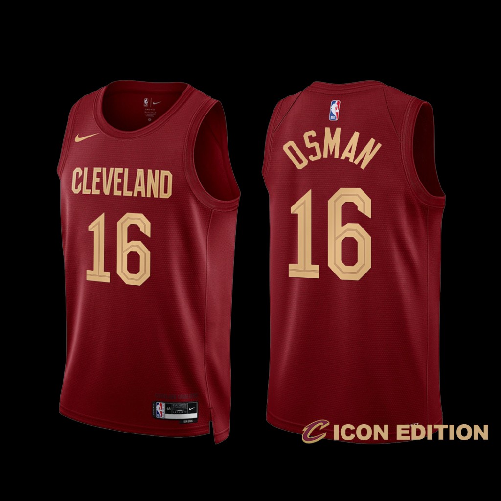 Cleveland Cavaliers Cedi Osman 2022-23 Icon Edition Jersey Wine Cleveland Cavaliers Cedi Osman 2022-23 Icon Edition Jersey Wine