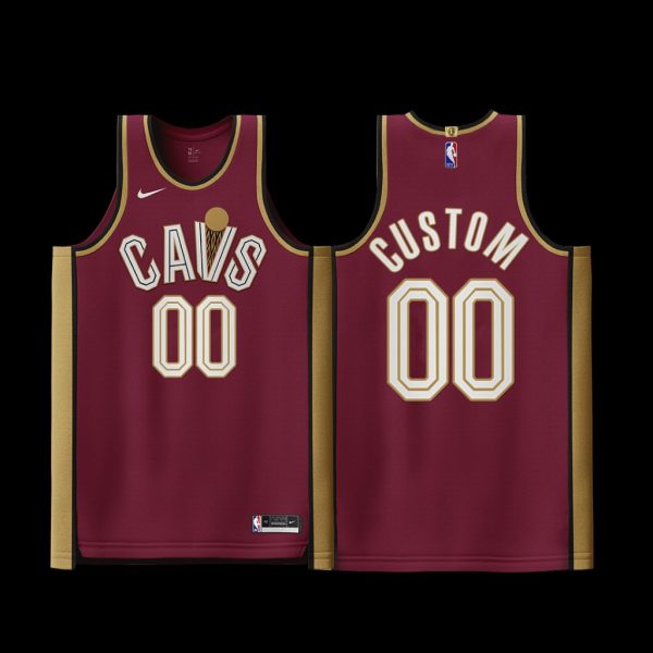 Cleveland Cavaliers Custom Maroon Jersey Icon Edition Cleveland Cavaliers Custom Maroon Jersey Icon Edition