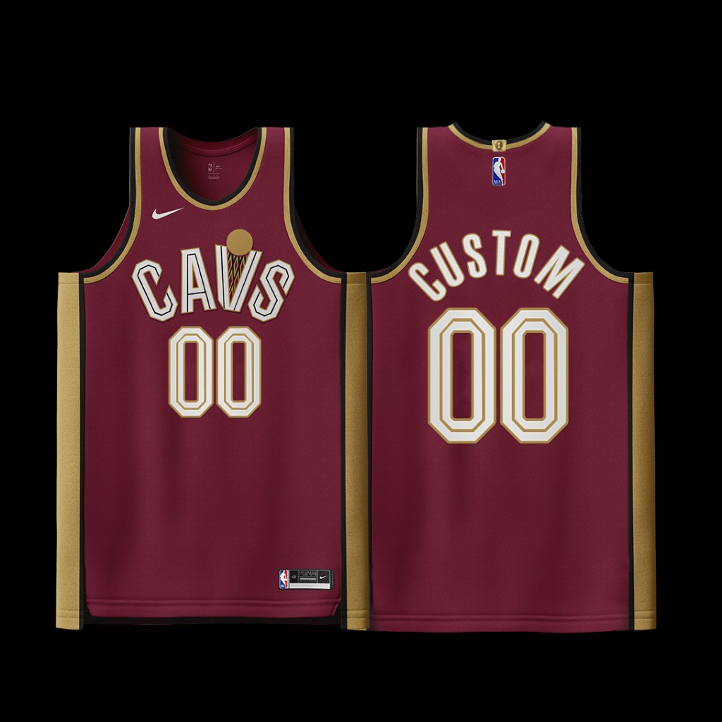 Cleveland Cavaliers Custom Maroon Jersey Icon Edition Cleveland Cavaliers Custom Maroon Jersey Icon Edition