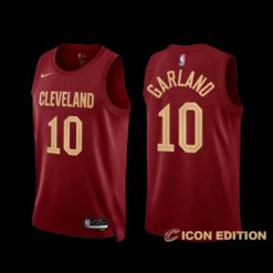 Cleveland Cavaliers Darius Garland 2022-23 Icon Edition Jersey Wine