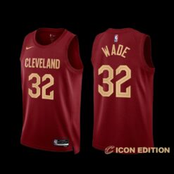 Cleveland Cavaliers Dean Wade 2022-23 Icon Edition Jersey Wine