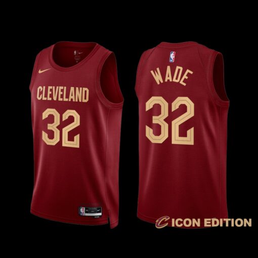 Cleveland Cavaliers Dean Wade 2022-23 Icon Edition Jersey Wine