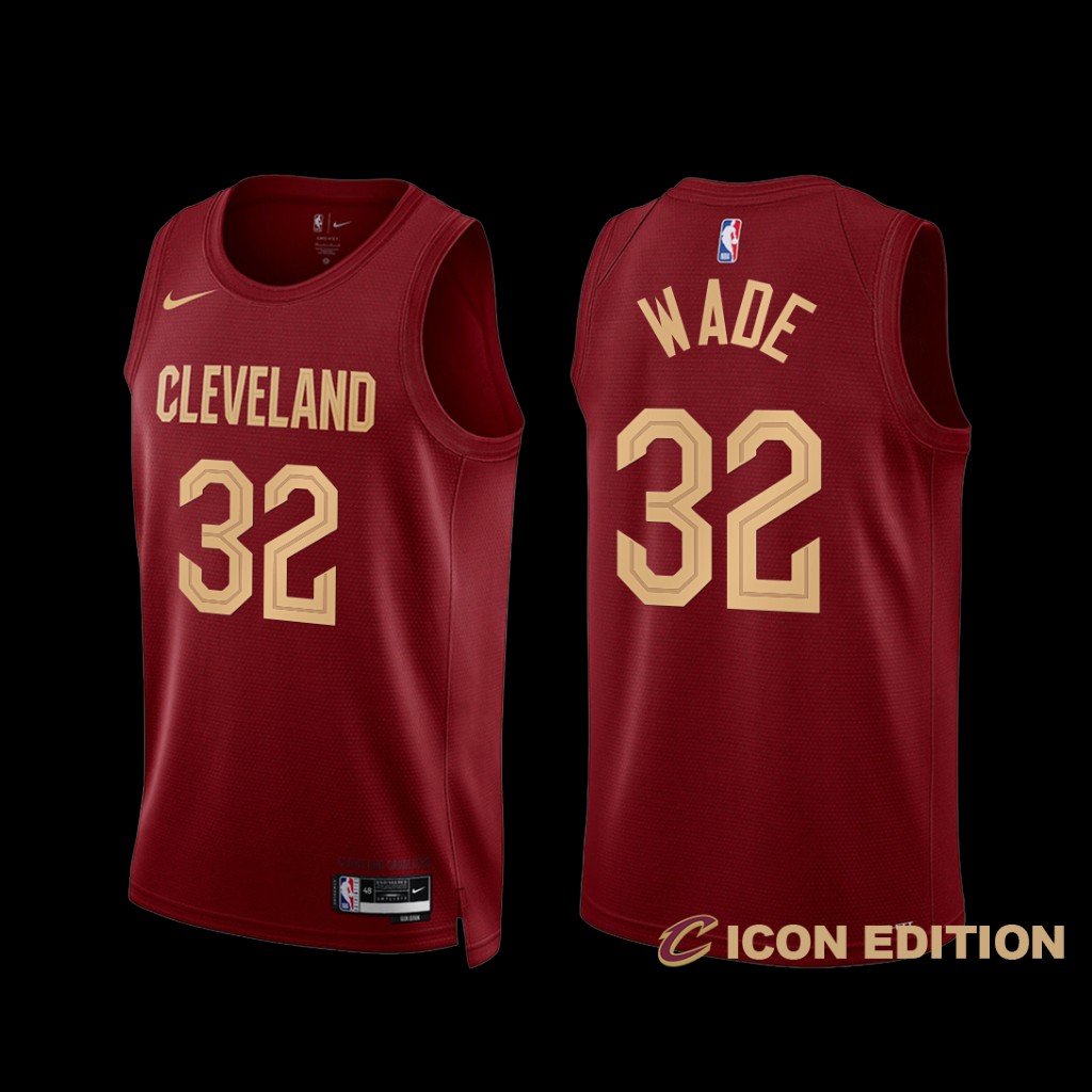 Cleveland Cavaliers Dean Wade 2022-23 Icon Edition Jersey Wine Cleveland Cavaliers Dean Wade 2022-23 Icon Edition Jersey Wine