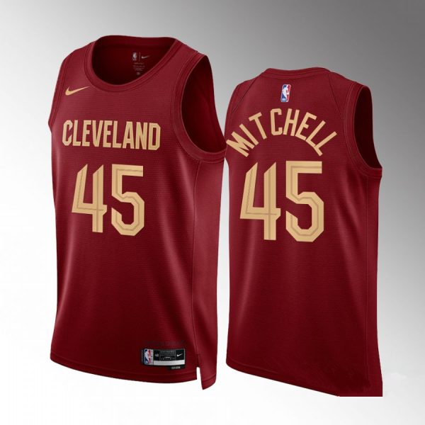 Cleveland Cavaliers Donovan Mitchell 2022-23 Wine Icon Edition Jersey Cleveland Cavaliers Donovan Mitchell 2022-23 Wine Icon Edition Jersey
