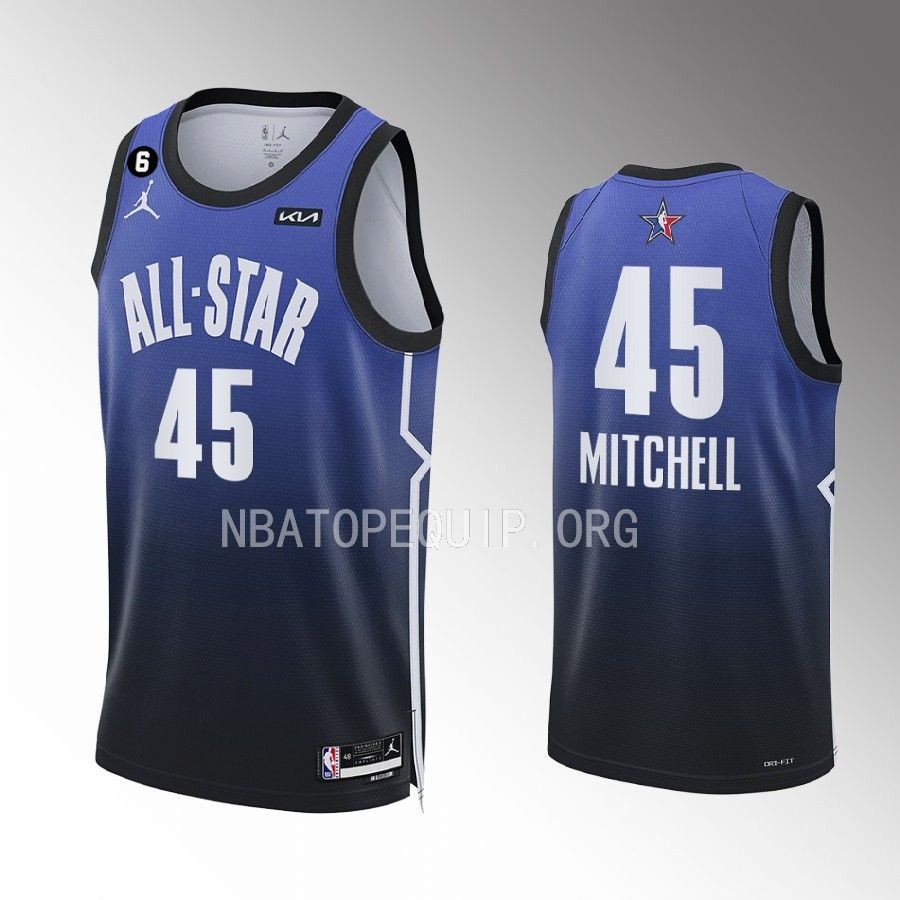Cleveland Cavaliers Donovan Mitchell 2023 NBA All-Star Blue Jersey Cleveland Cavaliers Donovan Mitchell 2023 NBA All-Star Blue Jersey