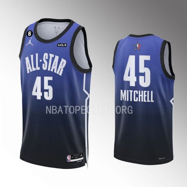 Cleveland Cavaliers Donovan Mitchell 2023 NBA All-Star Blue Jersey Cleveland Cavaliers Donovan Mitchell 2023 NBA All-Star Blue Jersey