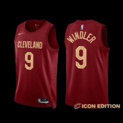 Cleveland Cavaliers Dylan Windler 2022-23 Icon Edition Jersey Wine