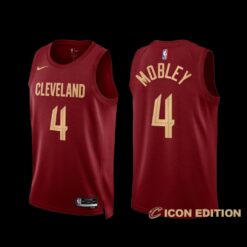 Cleveland Cavaliers Evan Mobley 2022-23 Icon Edition Jersey Wine