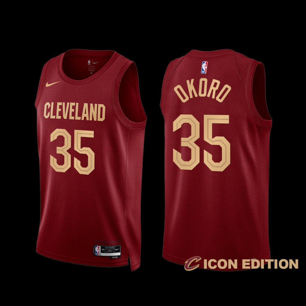 Cleveland Cavaliers Isaac Okoro 2022-23 Icon Edition Jersey Wine Cleveland Cavaliers Isaac Okoro 2022-23 Icon Edition Jersey Wine
