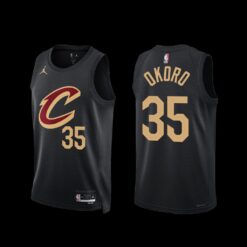 Cleveland Cavaliers Isaac Okoro 2022-23 Statement Edition Jersey Black